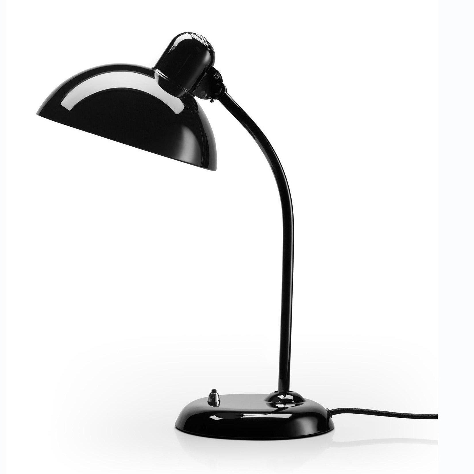 Fritz Hansen - Kaiser Idell™ 6556-T Tischleuchte - schwarz/glänzend/BxH 21,5x47cm/Kabel schwarz von Fritz Hansen