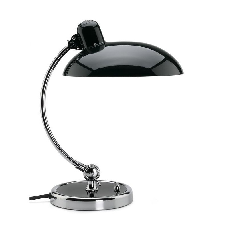 Fritz Hansen - Kaiser Idell™ 6631 Luxus Tischleuchte - schwarz/glänzend/BxH 28,5x42,5cm/Kabel schwarz von Fritz Hansen