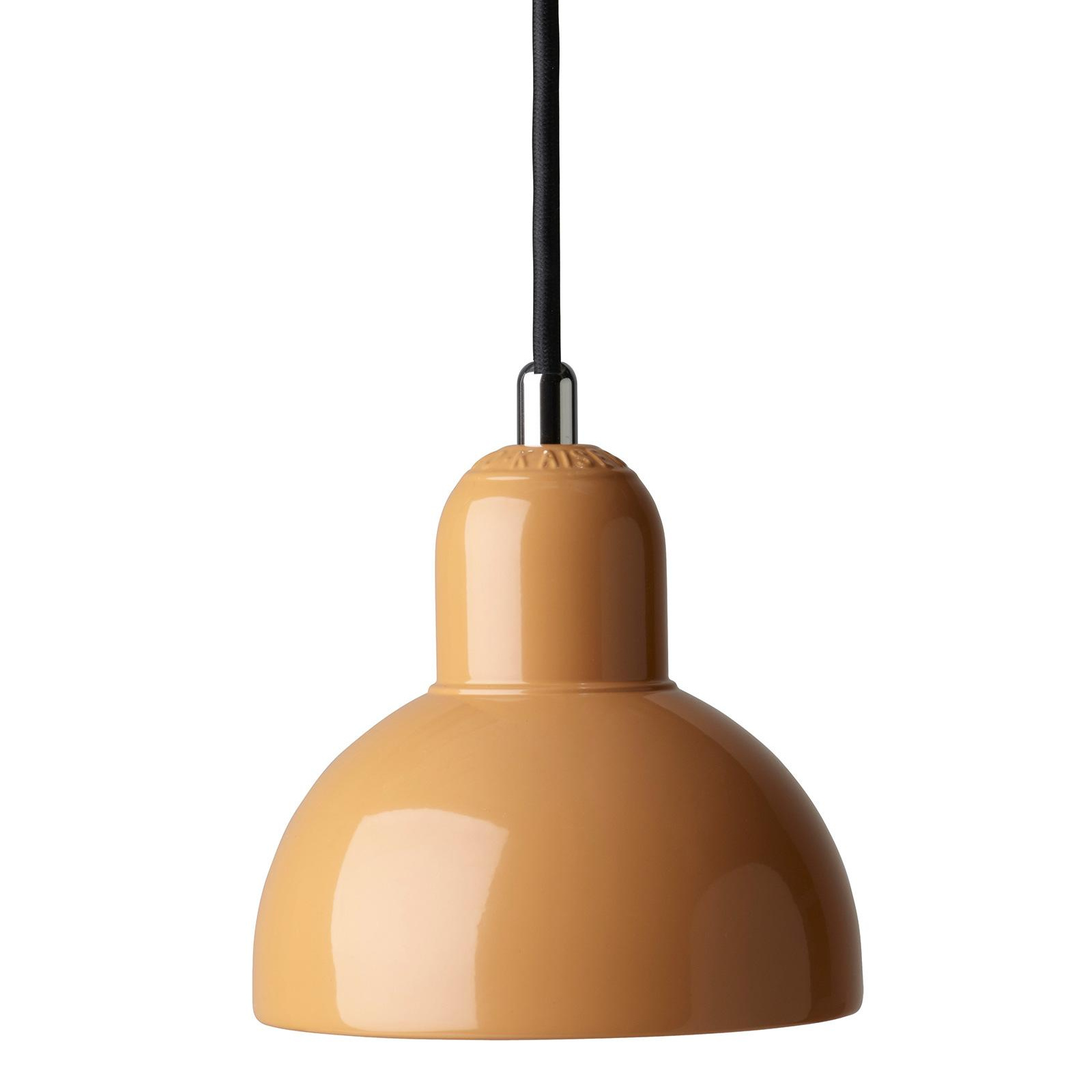 Fritz Hansen - Kaiser Idell™ 6722-P Pendelleuchte - weiches ocker/lackiert/H 15,5cm / Ø 14,5cm/Kabel schwarz von Fritz Hansen