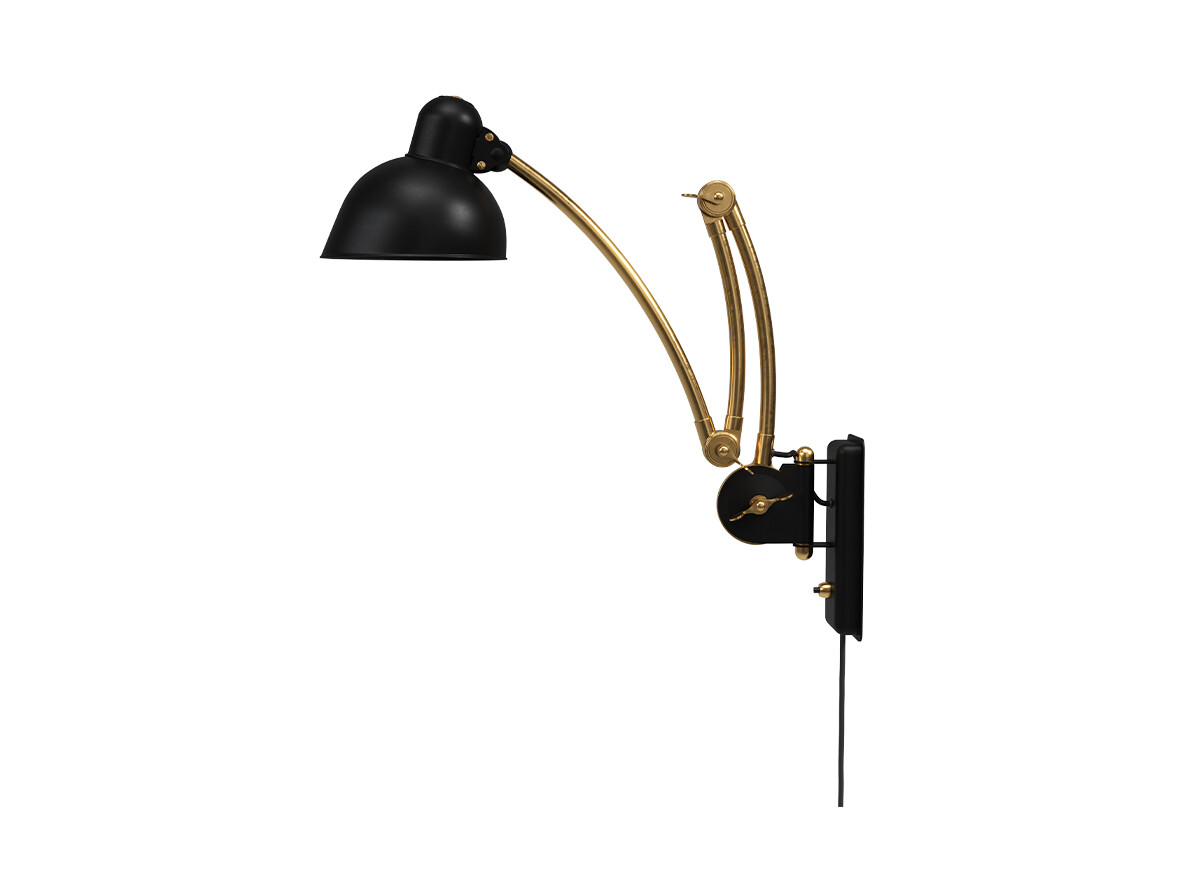 Fritz Hansen - Kaiser Idell Wandleuchte 6559-W Matt Black/Brass Fritz Hansen von Fritz Hansen