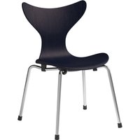 Fritz Hansen - Lily Kinderstuhl, Chrom / midnight blue von Fritz Hansen