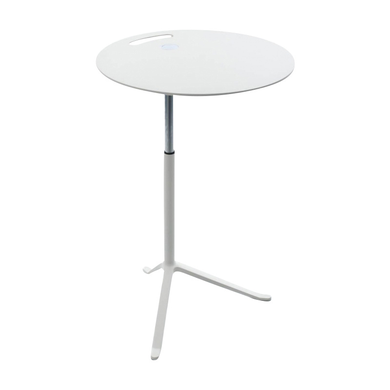 Fritz Hansen - Little Friend™ KS11 Beistelltisch Gestell lackiert - weiß/Tischplatte Laminat/Gestell Aluminium lackiert/LxBxH 45x45x50-73cm von Fritz Hansen