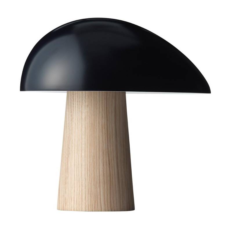 Fritz Hansen - Night Owl™ Tischleuchte Holz - mitternachtsblau/esche/lackiert/H 23,9cm / Ø 23,5cm/Kabel schwarz von Fritz Hansen