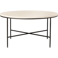 Fritz Hansen - Planner Couchtisch, Ø 80 x H 40 cm, Marmorplatte creme von Fritz Hansen