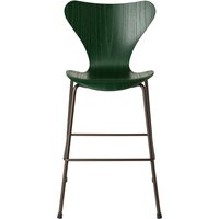Fritz Hansen - Serie 7 Junior Stuhl, Brown Bronze / evergreen von Fritz Hansen