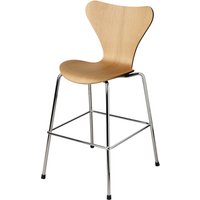 Fritz Hansen - Serie 7 Junior Stuhl, Chrom / Eiche von Fritz Hansen