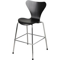 Fritz Hansen - Serie 7 Junior Stuhl, Chrom / schwarz von Fritz Hansen