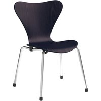 Fritz Hansen - Serie 7 Kinderstuhl, Chrom / midnight blue von Fritz Hansen