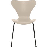 Fritz Hansen - Serie 7 Stuhl, schwarz / Esche light beige gefärbt von Fritz Hansen