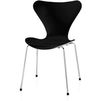 Fritz Hansen - Serie 7 Stuhl, Chrom / Esche schwarz gefärbt von Fritz Hansen