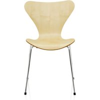 Fritz Hansen - Serie 7 Stuhl, Chrom / Ahorn natur von Fritz Hansen