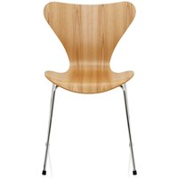 Fritz Hansen - Serie 7 Stuhl, Chrom / Ulme natur von Fritz Hansen