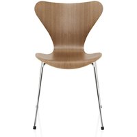 Fritz Hansen - Serie 7 Stuhl, Chrom / Walnuss natur von Fritz Hansen