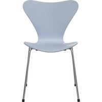 Fritz Hansen - Serie 7 Stuhl ungepolstert, verchromt / 7:14 AM blau (Special Edition 2025) von Fritz Hansen
