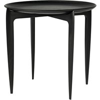 Fritz Hansen - Tablett Beistelltisch, Ø 45 x H 42 cm, schwarz von Fritz Hansen