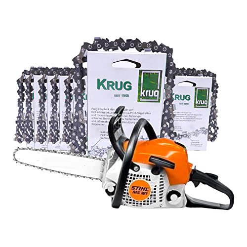 Fritz Krug Set: Stihl MS 181 Motorsäge + 20 Profi C Sägeketten (30 cm) 3/8P1.3-44 von Fritz Krug GmbH