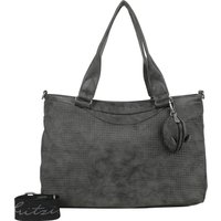 Fritzi aus Preußen Henkeltasche "Joly Waffly Black" mit kleiner Retro-Pocket-Maus extra von Fritzi Aus Preußen
