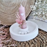 Stabkerzenhalter | Kerzenhalter Mit Rillen Für Stabkerzen Home Rund Geschenk Mama Freundin Geburtstag Stabkerzenhalter | Kerzenhalter Mit Rillen Für Stabkerzen Home Rund Geschenk Mama Freundin Geburtstag von FrlSvenjaKreativ