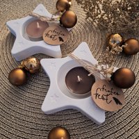 Teelichthalter in Sternenform Mit Teelicht | Kerzenhalter Für Teelichter Weihnachtsdeko Mitbringsel Advent Teelichthalter in Sternenform Mit Teelicht | Kerzenhalter Für Teelichter Weihnachtsdeko Mitbringsel Advent von FrlSvenjaKreativ