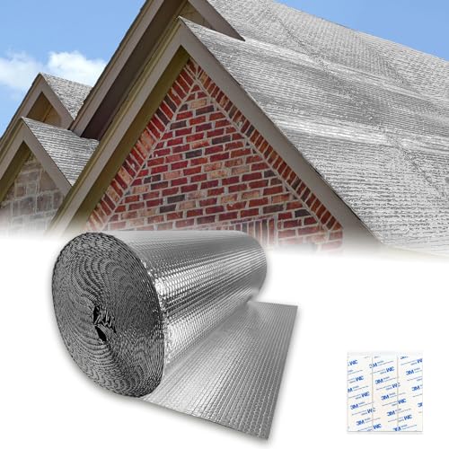 Froadp 0.6x20m Isolierfolie Dämmfolie Doppelte Alu Luftpolsterfolie Thermofolie Heizkörper Reflexionsfolie Blasenfolie Dämmstoffe Isolierungsfolie für Dächer Wände und Böden Wärmehaltung Froadp 0.6x20m Isolierfolie Dämmfolie Doppelte Alu Luftpolsterfolie Thermofolie Heizkörper Reflexionsfolie Blasenfolie Dämmstoffe Isolierungsfolie für Dächer Wände und Böden Wärmehaltung von Froadp