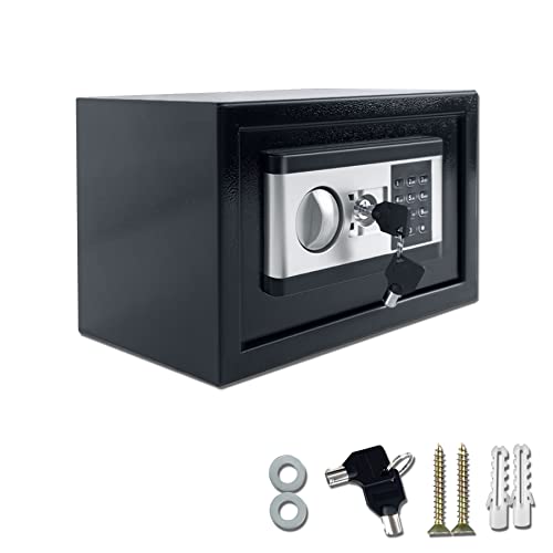 Froadp 12L Einwurftresore Elektronischer Tresor Safe Cabinet 31x20x20cm Möbeltresor mit Schlüssel Wandmontage Hotelsafes Passwort Sicherheitsbox Mini Wandtresor Schlitzsafes für Zuhause Wertsachen von Froadp