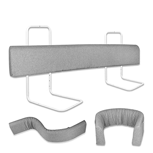 Froadp 150cm Kinder Bettkantenschutz Set Höhenverstellbar Kinderbettgitter rutschfeste Rausfallschutz für Bett mit Reißverschluss Verformbar Softpack Sicherheitsgeländer für Kleinkinder & Baby von Froadp