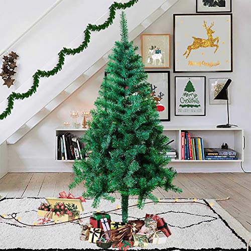 Froadp 180cm Künstlicher Grün PVC Weihnachtsbaum Tannenbaum Kiefernadel(Grün PVC, 180cm) von Froadp