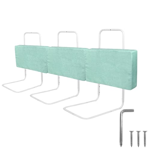 Froadp 180cm Rausfallschutz Beistellbett Leinen Kindersoftpack Bettgitter Tragbare Bettschutzgitter Höhenverstellbar Kinderbettgitter Baby Schutzgeländer Bettkantenschutz für Kinderbett (Seegrün) von Froadp