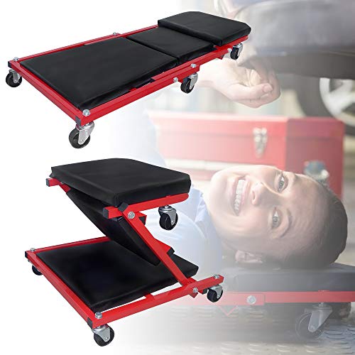 Froadp 2 in 1 Rollbrett Werkstatt Montagerollbrett mit 6 Bewegliche Rollen 360° Drehbar Werkstattliege Rollsitz Klappbar Montageliege bis 150KG Werkstatthocker für Autoreparatur Froadp 2 in 1 Rollbrett Werkstatt Montagerollbrett mit 6 Bewegliche Rollen 360° Drehbar Werkstattliege Rollsitz Klappbar Montageliege bis 150KG Werkstatthocker für Autoreparatur von Froadp