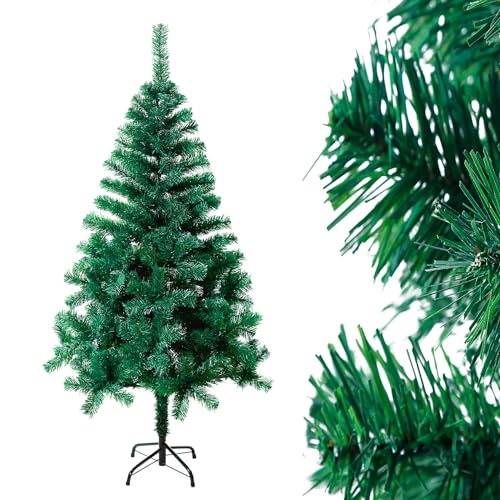 Froadp 210cm Weihnachtsbaum Künstlich Dekobaum PVC Kunstbaum mit Ständer Tannenbaum Weihnachtsdeko Schwer Entflammbarer Christbaum Künstlicher Weinachts Baum für Drinnen und Draußen (Grün) von Froadp