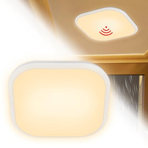 Froadp 24W Lampen Deckenlampen LED Deckenleuchte mit Bewegungsmelder Moderne Küchenlampe IP44 Wasserdicht Lampe Panel mit Radar Sensor für Schlafzimmer Balkon Küchen Wohnzimmer Flure (Warmweiß) von Froadp