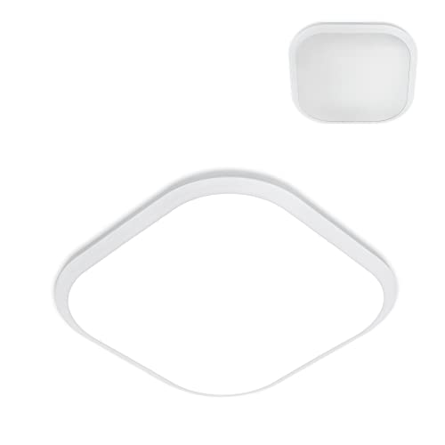 Froadp 24W Modern LED Deckenleuchte 30x30x6cm Ultradünne Quadratisch Küchenlampe Badlampe 1920LM Energiesparende Deckenlampe für Schlafzimmer Wohnzimmer Küche Flure (Kaltweiß, 6000K-6500K) von Froadp