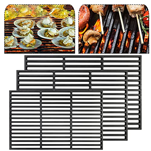 Froadp 35x54cm BBQ Grillroste Emailliert Grillgitter Gusseisen Gussroste Grillrost-Schaber für Stabdicken Holzkohlegrill Gasgrill Froadp 35x54cm BBQ Grillroste Emailliert Grillgitter Gusseisen Gussroste Grillrost-Schaber für Stabdicken Holzkohlegrill Gasgrill von Froadp