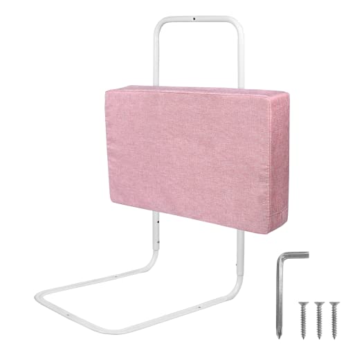 Froadp 50cm Rausfallschutz Beistellbett Leinen Kindersoftpack Bettgitter Tragbare Bettschutzgitter Höhenverstellbar Kinderbettgitter Baby Schutzgeländer Bettkantenschutz für Kinderbett (Kirschrosa) von Froadp