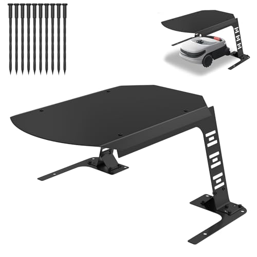 Froadp Mähroboter Garage aus Metall - Robuste Überdachung für Rasenroboter & Mähroboter - Ideal gegen Regen, Wind und Sonne - 77x94x36 cm von Froadp