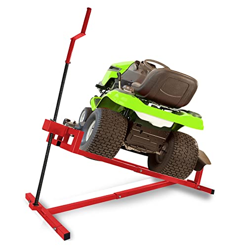 Froadp Rasentraktorheber 400KG Rasenmäher Heber Lifter 45° Neigung Verstellbare Hebevorrichtung Teleskop Wagenheber Hebebühne für Aufsitzrasenmäher Rasentraktor Aufsitzmäher Traktormäher Froadp Rasentraktorheber 400KG Rasenmäher Heber Lifter 45° Neigung Verstellbare Hebevorrichtung Teleskop Wagenheber Hebebühne für Aufsitzrasenmäher Rasentraktor Aufsitzmäher Traktormäher von Froadp