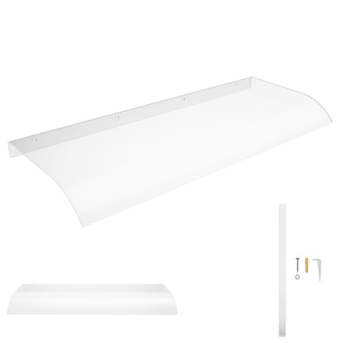 Froadp Vordach für Haustür Überdachung 50 x 120 cm Türdach aus Transparentem PET 3,5 mm Dick Terrassendach Regenschutz & UV-Schutz Haustürvordach für Tür Fenster Balkon Garage Terrasse von Froadp
