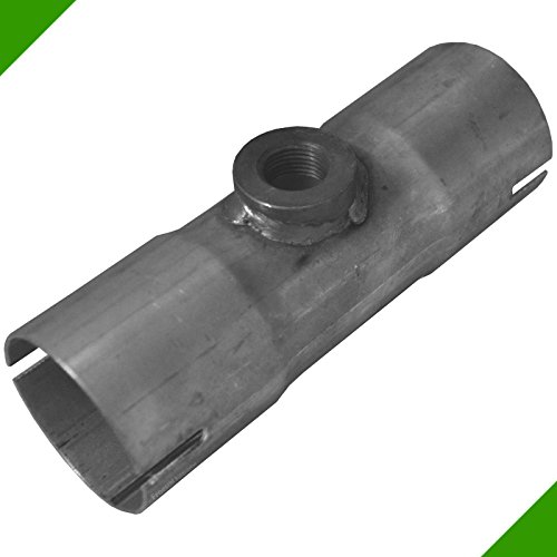 43mm Gewindeanschluss Gewinde Rohr M18 x 1,5 Reparatursatz Rohrstück Lambdasonde Hosenrohr Abgasanlage Auspuff Sondenanschluss Sonde Klemmstück Reparaturstück von Fröschl Autozubehör