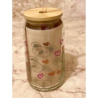 Koala Love Beer Can Glass - 16 Ist Libbey Glas Soda Iced Coffee Drink von FrogDogDesignsStore