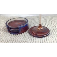 Untersetzer, Rot Weiß Und Blau Mit Passenden Halter Untersetzer, Rot Weiß Und Blau Mit Passenden Halter von FrogHollowStudio
