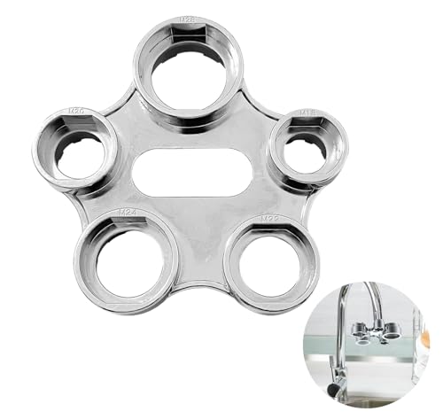 Frogetu Luftsprudler Montageschlüssel,Strahlregler Serviceschlüssel,Ersatzbelüfter wasserhahn sieb Belüfter Schlüssel Werkzeug,Universal Strahlregler Serviceschlüssel von Frogetu