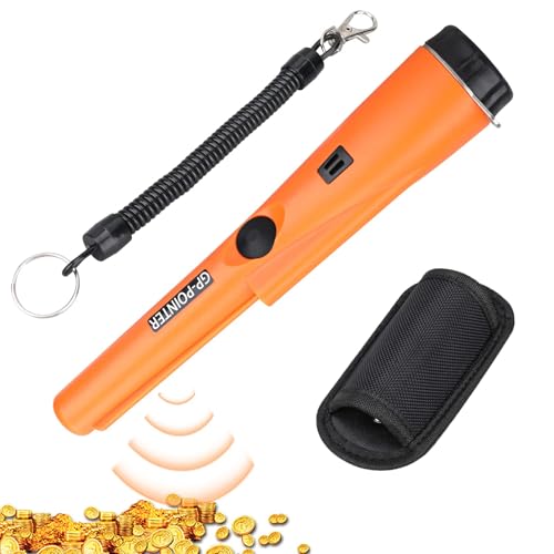 Frogetu Metalldetektor Klein,Tragbar Metallsuchgerät,Goldsuchgerät,Pinpointer Metalldetektor,Tragbar Metallsuchgerät Wasserdichter,für Goldmünze Hunt,Relikte,Schmuck von Frogetu