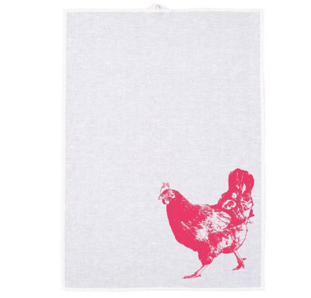 Frohstoff Geschirrtuch Geschirrtuch Huhn Neonpink Frohstoff Geschirrtuch Geschirrtuch Huhn Neonpink von Frohstoff