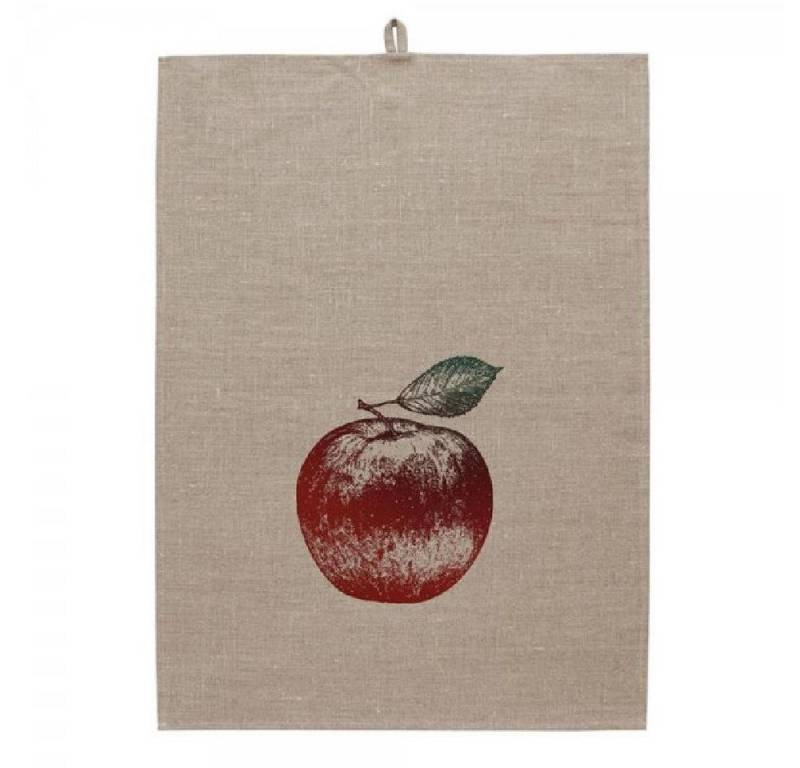 Frohstoff Geschirrtuch Geschirrtuch Leinen Natur Apfel Irisdruck Frohstoff Geschirrtuch Geschirrtuch Leinen Natur Apfel Irisdruck von Frohstoff
