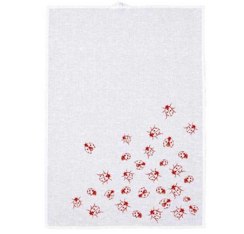 Frohstoff Geschirrtuch Geschirrtuch Marienkäfer Rot von Frohstoff