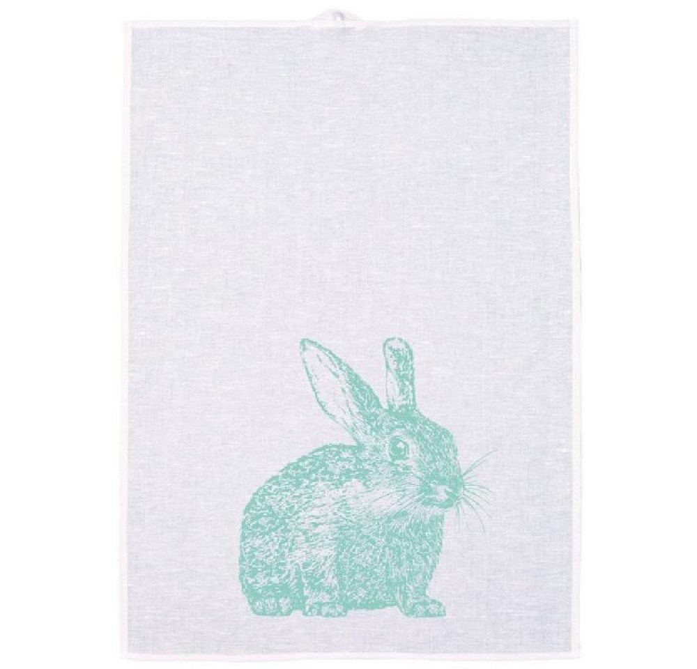 Frohstoff Geschirrtuch Geschirrtuch Wildkaninchen Minzgrün Frohstoff Geschirrtuch Geschirrtuch Wildkaninchen Minzgrün von Frohstoff