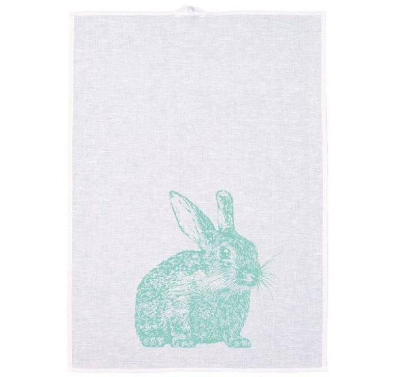 Frohstoff Geschirrtuch Geschirrtuch Wildkaninchen Minzgrün Frohstoff Geschirrtuch Geschirrtuch Wildkaninchen Minzgrün von Frohstoff