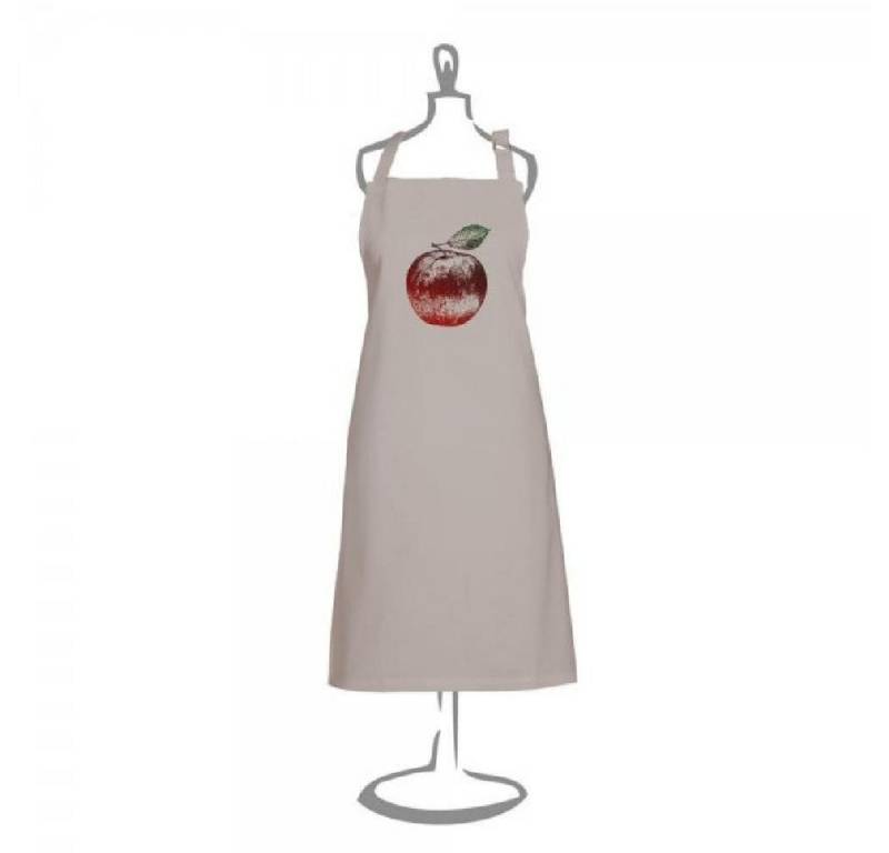 Frohstoff Kochschürze Schürze Apfel Grau Rot von Frohstoff