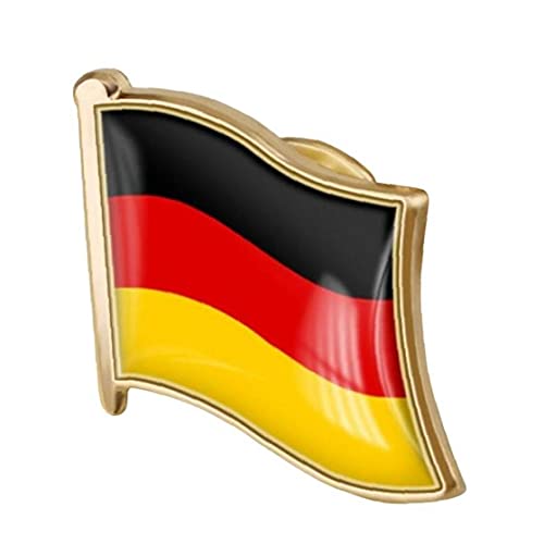 1 Stück Deutsche Flagge Abzeichen Metall Epoxy-Flagge Revers Brosche Welt Länder Patriotische Abzeichen Ornament von Froiny