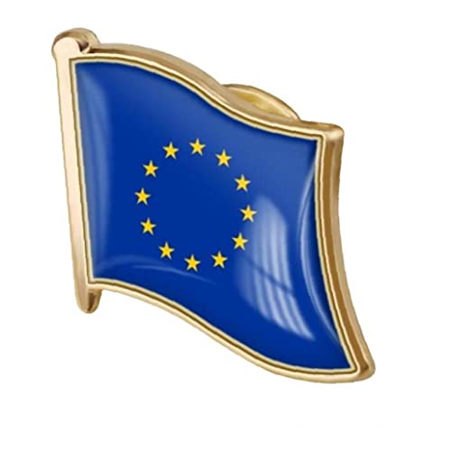 1 Stück Europäer Union Flagge Pin Abzeichen Metall Email Revers Pin Brosche Europäische Union Der Flagge Abzeichen Neuheit Zubehör von Froiny